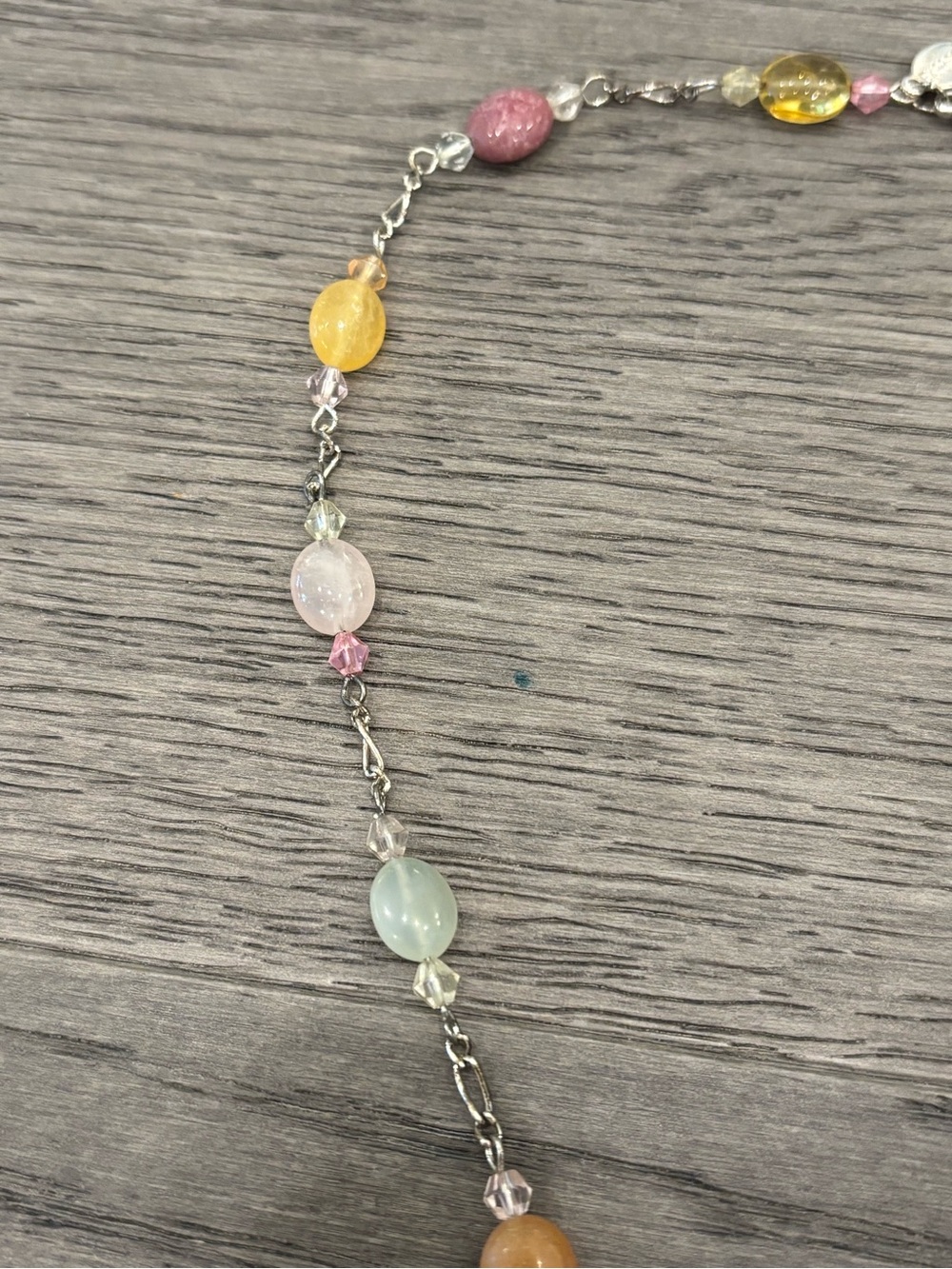 Express Multicolor Beaded Y-Necklace with Rose Pendant - Picture 4 of 7
